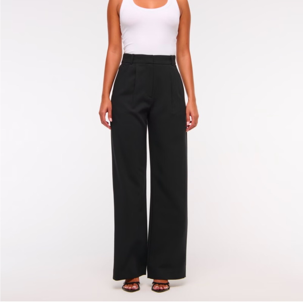 Classic Black Wide-Leg Pants